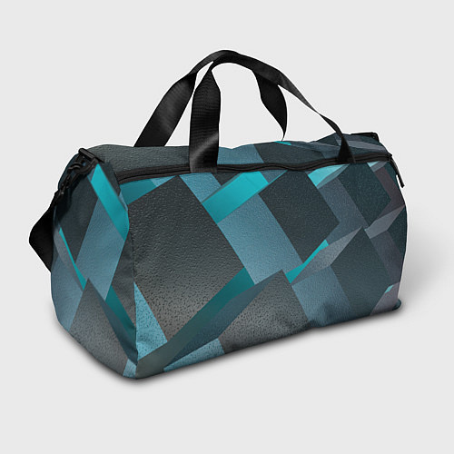 Спортивная сумка Абстрактные ребристые кубы / 3D-принт – фото 1