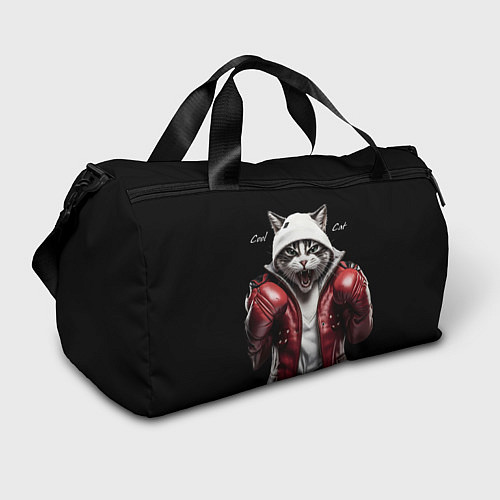 Спортивная сумка Cool fighting cat / 3D-принт – фото 1
