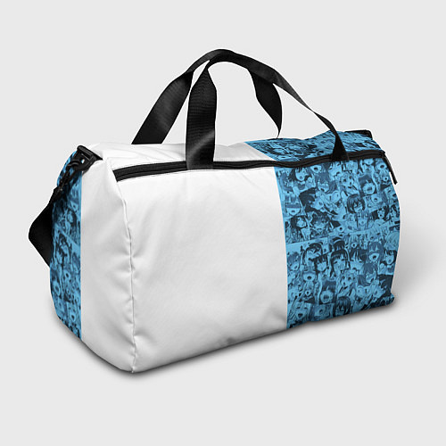 Спортивная сумка Ахегао на белом фоне / 3D-принт – фото 1