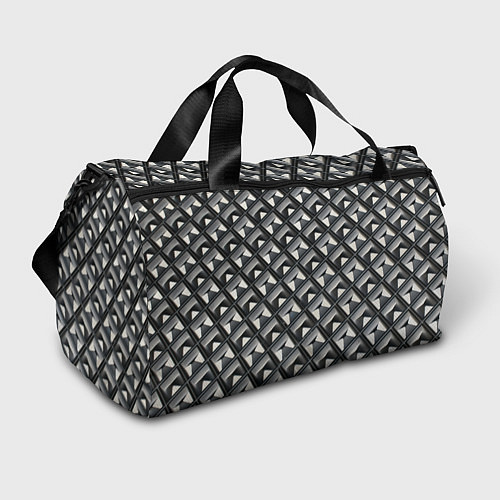 Спортивная сумка Текстура металла / 3D-принт – фото 1
