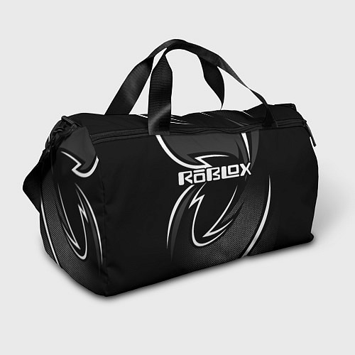 Спортивная сумка Роблокс - белая линия / 3D-принт – фото 1
