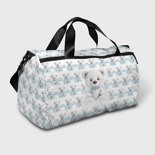 Спортивная сумка Плюшевый белый медведь / 3D-принт – фото 1