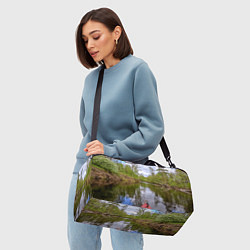 Сумки спортивные Красная байдарка, цвет: 3D-принт — фото 2