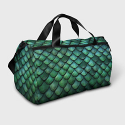 Спортивная сумка Чешуя зелёного дракона