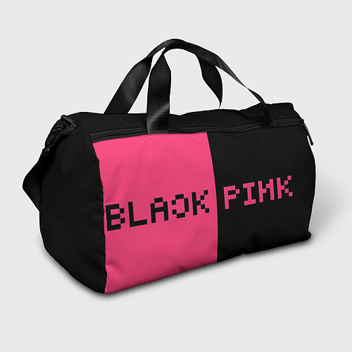 Спортивная сумка Пиксельный логотип Blackpink / 3D-принт – фото 1