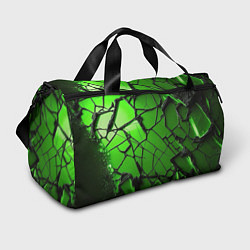 Спортивная сумка Зеленое треснутое стекло