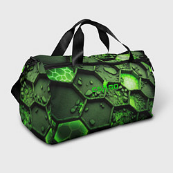 Спортивная сумка CSGO green abstract