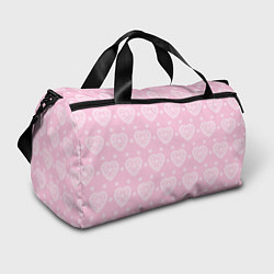 Спортивная сумка Розовое кружево сердечки