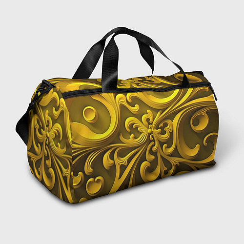 Спортивная сумка Желтый объемный узор / 3D-принт – фото 1