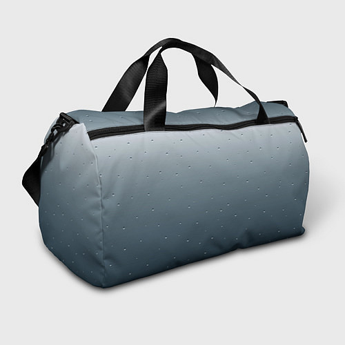 Спортивная сумка Серый градиент капли / 3D-принт – фото 1
