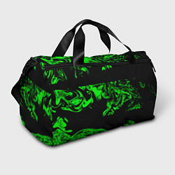 Спортивная сумка Зеленый светящийся дым
