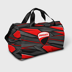 Сумки спортивные Ducati - red stripes, цвет: 3D-принт