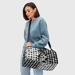 Сумки спортивные Кокушибо и иероглифы - Клинок демонов, цвет: 3D-принт — фото 2