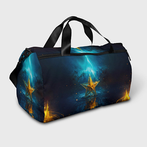 Спортивная сумка Звезда на воде ночь / 3D-принт – фото 1