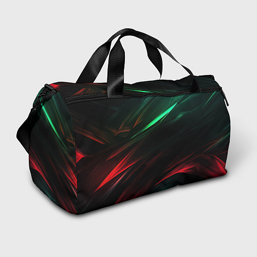 Спортивная сумка Dark red and green / 3D-принт – фото 1