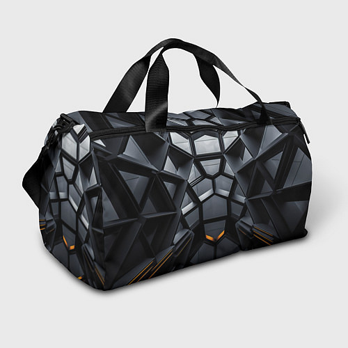 Спортивная сумка Объемная черная конструкция / 3D-принт – фото 1