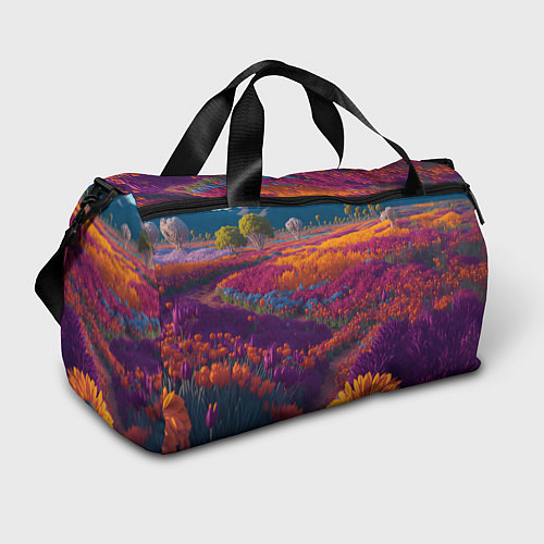 Спортивная сумка Цветочный луг / 3D-принт – фото 1