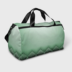 Спортивная сумка Зеленый градиент с ромбами