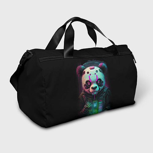 Спортивная сумка Панда киберпанк / 3D-принт – фото 1