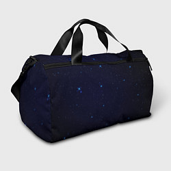 Спортивная сумка Тёмный космос и синие звёзды