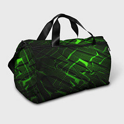 Спортивная сумка Неоновый зеленый свет из плит