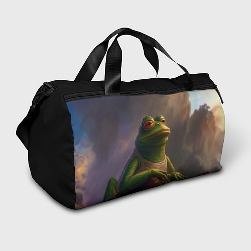 Спортивная сумка Натуральная лягушка Пепе / 3D-принт – фото 1
