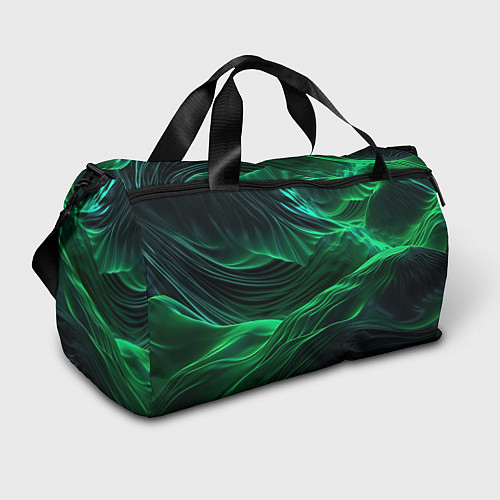 Спортивная сумка Зеленая абстракция / 3D-принт – фото 1