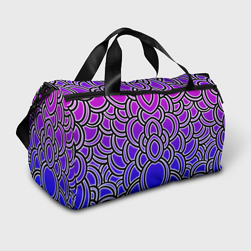 Спортивная сумка Абстрактный иллюзорный градиент / 3D-принт – фото 1