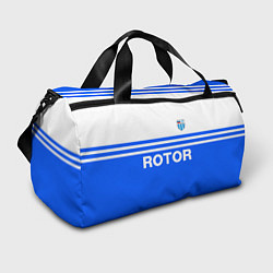 Сумки спортивные ФК Ротор - синии линии, цвет: 3D-принт