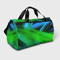 Спортивная сумка Blue green abstract