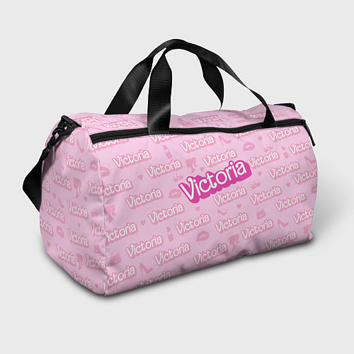 Спортивная сумка Виктория - паттерн Барби розовый / 3D-принт – фото 1