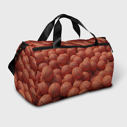 Спортивная сумка Узор с баскетбольными мячами / 3D-принт – фото 1