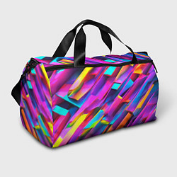 Спортивная сумка Неоновые разноцветные пластины