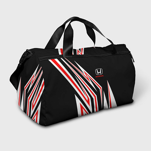 Спортивная сумка Хонда - белый и красный / 3D-принт – фото 1