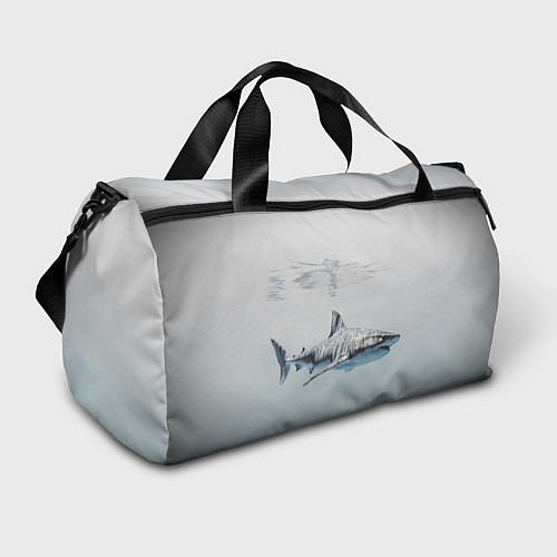 Спортивная сумка Акула большая белая в толще воды / 3D-принт – фото 1