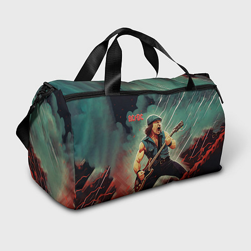 Спортивная сумка AC DC rock / 3D-принт – фото 1