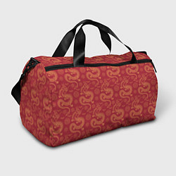 Спортивная сумка Dragon red pattern