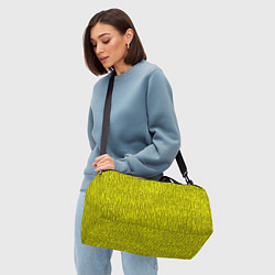 Сумки спортивные Паттерн жёлтый в чёрную крапинку, цвет: 3D-принт — фото 2