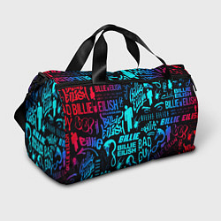 Спортивная сумка Billie Eilish neon pattern