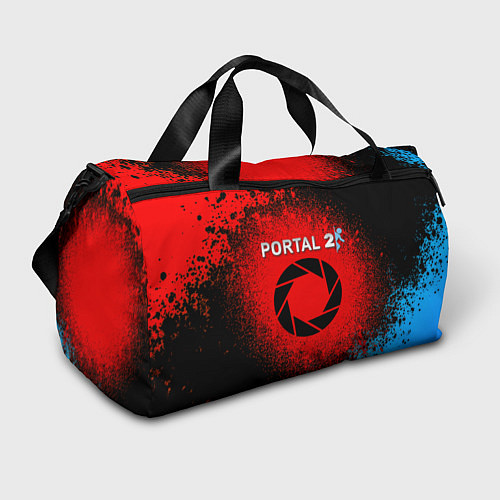 Спортивная сумка Портал стиль халфлайф / 3D-принт – фото 1