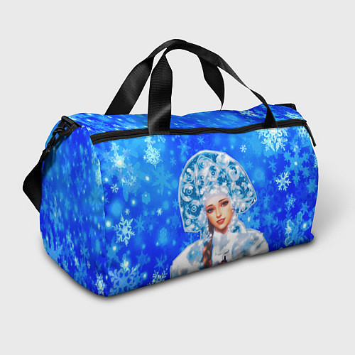 Спортивная сумка Красивая русская снегурочка / 3D-принт – фото 1