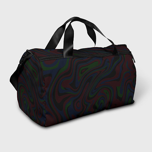 Спортивная сумка Абстракция тёмные краски / 3D-принт – фото 1