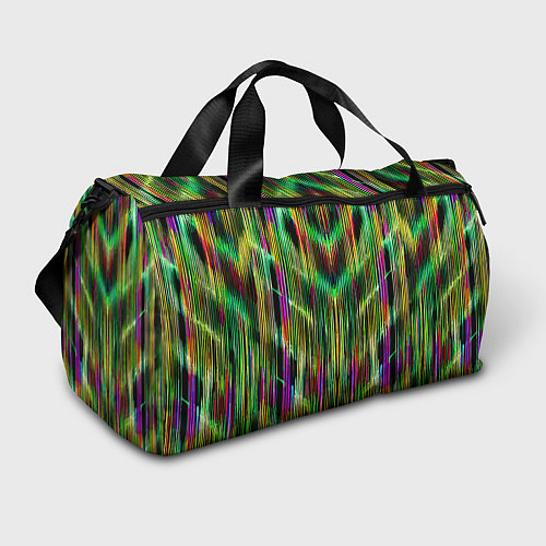 Спортивная сумка Абстрактный паттерн из полос / 3D-принт – фото 1