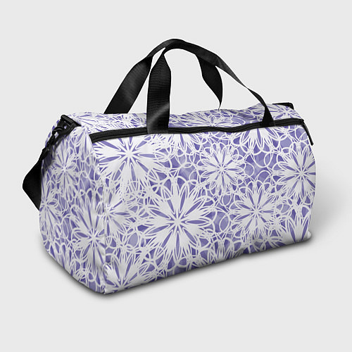 Спортивная сумка Стилизованные цветы абстракция / 3D-принт – фото 1