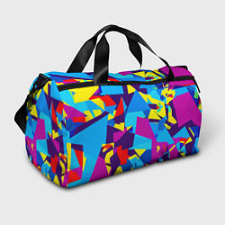 Спортивная сумка Полигональная композиция - поп-арт - нейросеть