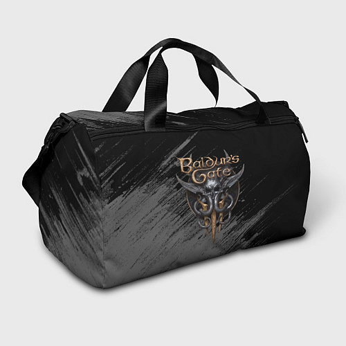Спортивная сумка Балудрс гейт лого - черно-белый / 3D-принт – фото 1