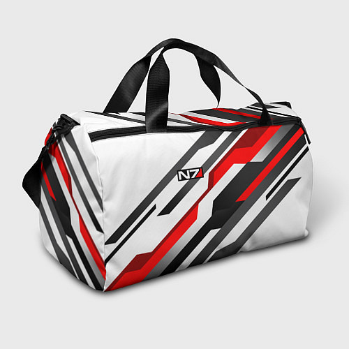 Спортивная сумка Mass effect - white uniform n7 / 3D-принт – фото 1