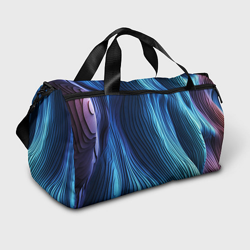 Спортивная сумка Трехмерные волны / 3D-принт – фото 1