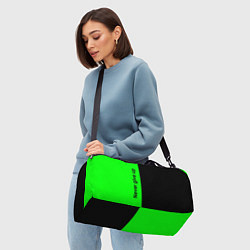 Сумки спортивные Never give up мотивация красно-зелёный, цвет: 3D-принт — фото 2