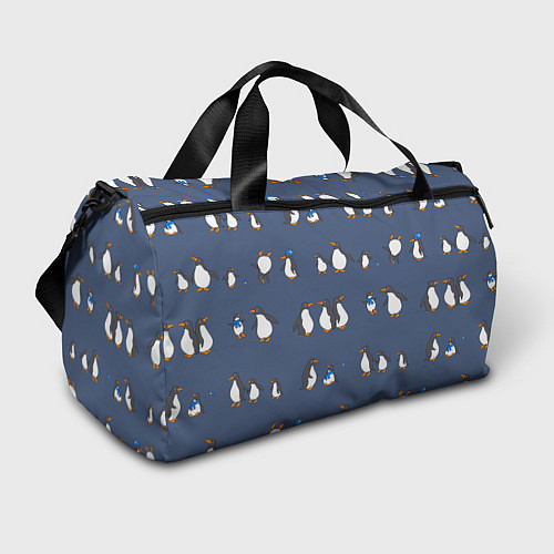 Спортивная сумка Забавное семейство пингвинов / 3D-принт – фото 1